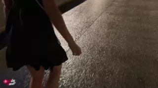 Blonde Slut Picked up at the Fair and Fucked in the Rain!!
