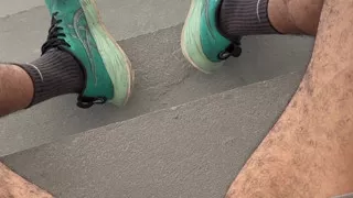 I masturbated on the fire escape and came on my leg