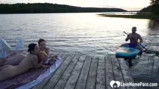 Surfer got to fuck us in a threesome