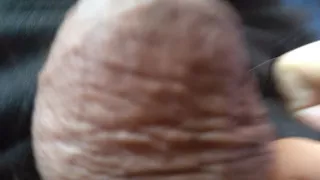 gay man entertains his very hard dick