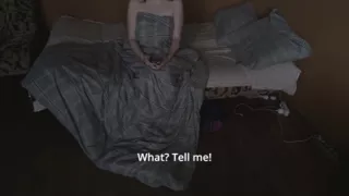 Stepbrother caught his stepsister jerking off and fucked her in her mouth and pussy