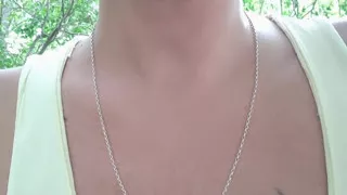 Play with Thick Cum on Lips and Swallow After Guy Left