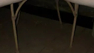 Wife pissing outside