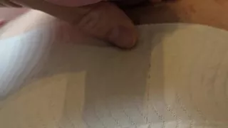 Solo #136 (Small but incredibly intense orgasm from my throbbing uncut cock after I wanked and lusted over hot Latina pussy)
