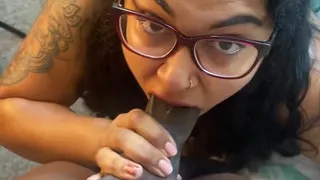 BBC Deepthroat with Asian BBW