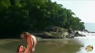 Cum Pours Down This Sluts Face, as Her Guy Blows His Load All Over Her