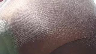 Dick While I Walk: Bee Traps A Cock In Her Tights For A Walk