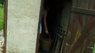 Cindy Masturbates in the Garden Shed