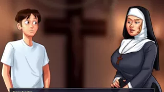 Summertime saga - Johannes played with Eve's pussy and she gave him a handjob