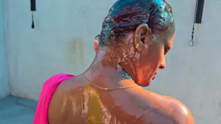 Oil Bath and Hard Fuck Sexy Bath with Couple Nilmini Sheron Dushantha Don