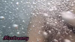 Public Pool Stepsister Dick Flash Risky Handjob Crowd Watching Cumshot 4K
