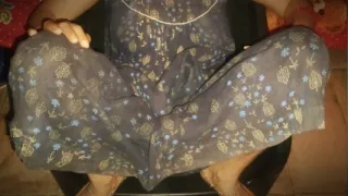 My neighbor brother-in-law fucked me in my nightie, my fair pussy got juices and water out of my pussy