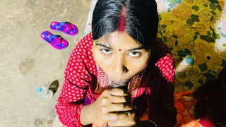 Deep throat mastery my hot desi wife's lntense blowjob and hardcore session