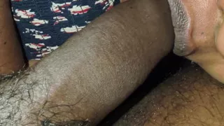 Hi Dears Today a Small Blowjob Because He Jerking Suddenly