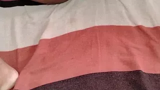 The feeling of being alone with your legs spread wide and touching yourself like this