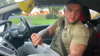 Horny Irish Fat Cock Gets His Dick Out and Cums Publicly