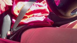 I pulled over and rubbed my pussy in the car until I had an intense orgasm.