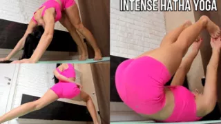 Hatha Yoga in Tight Pink Shorts - Stretch, Balance & Flow