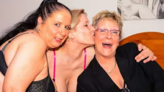 Grannies Play with Sex Toys in Threesome