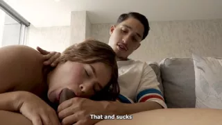 I'm stressed to see that my stepdaughter doesn't know how to ride her boyfriend's cock, so I show her