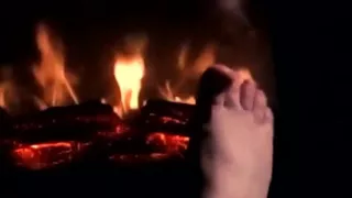 Warming My Feet on the Fire so They Get Warm and Sweaty for Your Cock and Balls