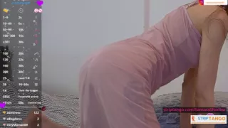 Bold flirting with a naughty spark. live fingering and teasing show, Paypig, legs like a goddess!