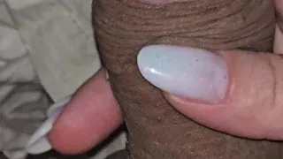 Step mom take care of injured step son big dick in erection by giving him a handjob