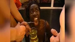Hard Piss in Mouth & Swallowed - Filthy German Slut Drinks Hot Piss Straight From the Source