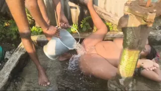 Bhabhi ke sath nahaya aur land chusa ke gand chudai ki