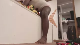 Wife is waiting for it, fighting with the blanket