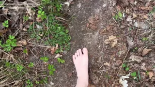 Barefoot Walk in the Forest - Foot Fetish - Bare Feet!