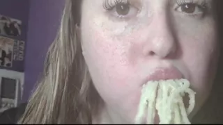 Eating with your mouth open