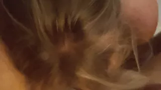 Sexy Amateur Blonde Loves to Suck Balls and Swallow All