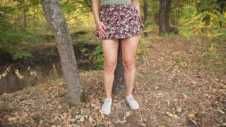 Schoolgirl Flashes Full Back Panties Outdoors Upskrt Fantasy