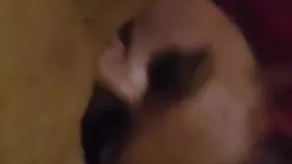Chubby MILF Sucks a Fat Cock and Drools All Over It