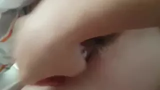 Big Red Dildo From the Side