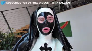 Femdom Latex JOI - Huge Strapon dildo