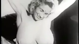 Vintage Busty Beauty Virginia Bell Bends Over Bends Over TV Showing Her Big Tight Breasts for You