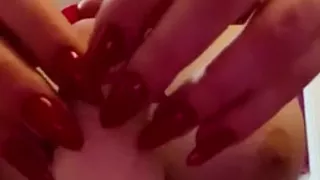 Dildo Enters Between My Breasts and Suck
