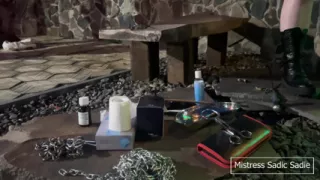 Outdoors Sounding and Medfet Play on Stone Table