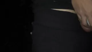 Spooky Night Outdoor - Massive Cumshot on a Monster