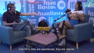 Oiled Latina with Beautiful Tits Kataleya Ross Hops up the Vibrator Machine Until She Cums! Juan Bustos Podcast