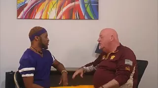Coach Gives a Lesson in Ball Handling