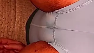 Perfect Cameltoe in Hot Yoga Shorts Rubbing My Cock on Her