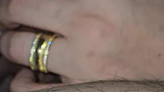 Step mom hand slip into step son big dick in erection for a handjob