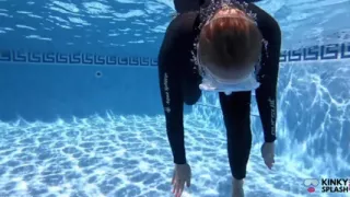 Underwater Blowjob Challenge - Gagging on My Sinking Dildo