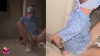 Left Alone Bound Blindfolded Naked and Exposed