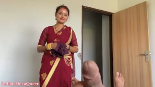 Desi Village Stepsister came home from the market and you saw her helping her brother-in-law to masturbate IndianAlexaQueen