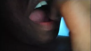 Let's see how deep my fingers go Teen(18+) shoves her fingers down her throat.