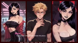 My New Girlfriend  Taboo Hentai Game  Ep.40 Goth Girl Blowbang in the Toilet!